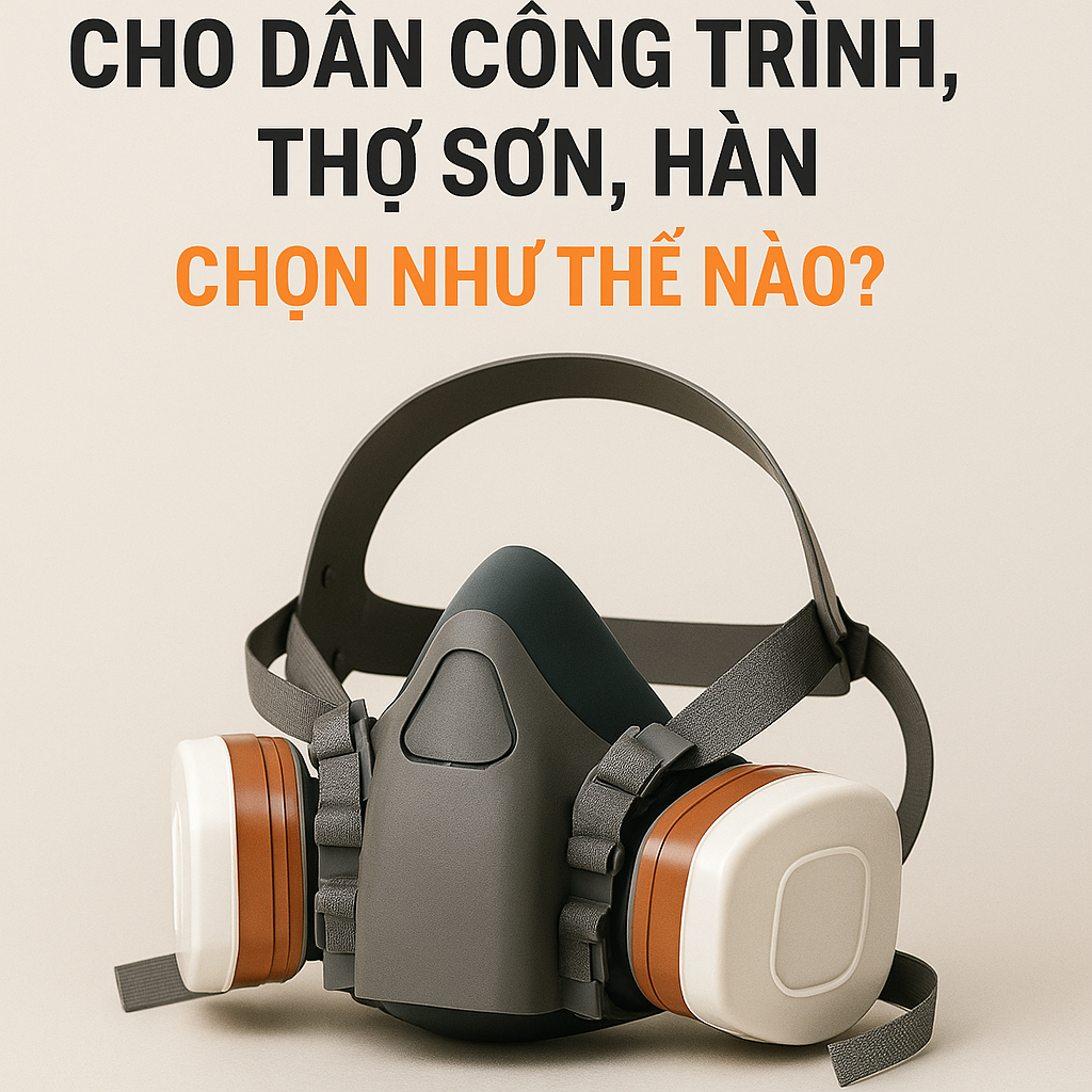 Mặt Nạ Phòng Độc Cho Thợ Công Trình, Sơn, Hàn – Chọn Loại Nào Tốt?